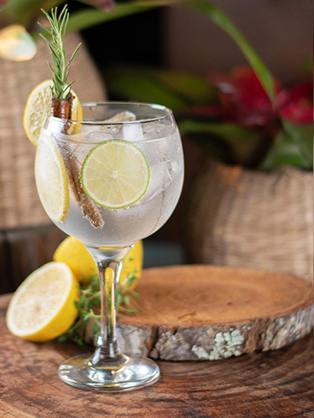 Cocktail with Gin Liquor