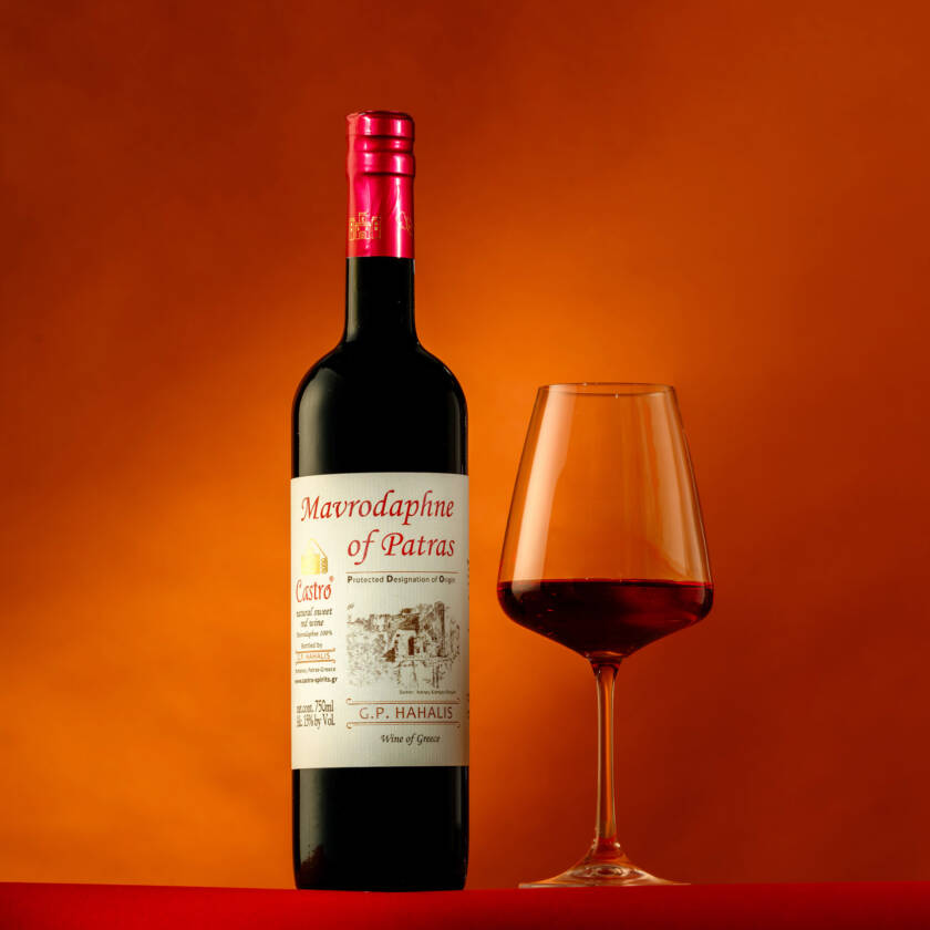 Mavrodaphne of Patras, Greek Sweet Red Wine by G.P. Hahalis Distillery - 100% Mavrodaphne