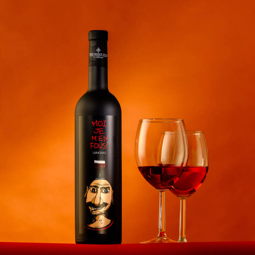 Moi, Je M’En Fous!, Greek Red Wine by Winery Monsieur Nicolas - 100% Limnionas P.G.I. Karditsa