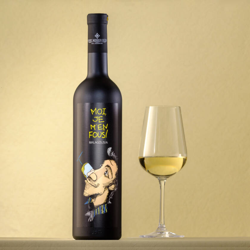 Moi, Je M’en Fous! , Dry Greek White Wine, 100% Malagouzia by Monsieur Nicolas Winery