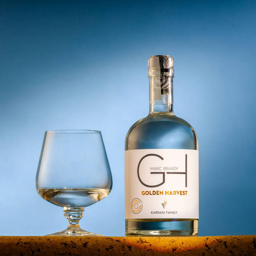 GH Golden Harvest Greek Tsipouro Marc Brandy - Greek Spirit - Kardasi Distillery