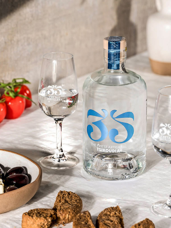 35 Blended Cretan Tsikoudia - Greek Spirit - 35N Cretan Distillery