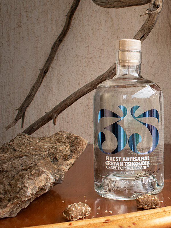 35 Blended Cretan Tsikoudia - Greek Spirit - 35N Cretan Distillery