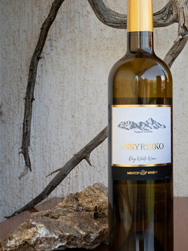 Assyrtiko by George Vourvoukeli, Dry Greek White Wine, 100% Assyrtiko by Mentor Winery