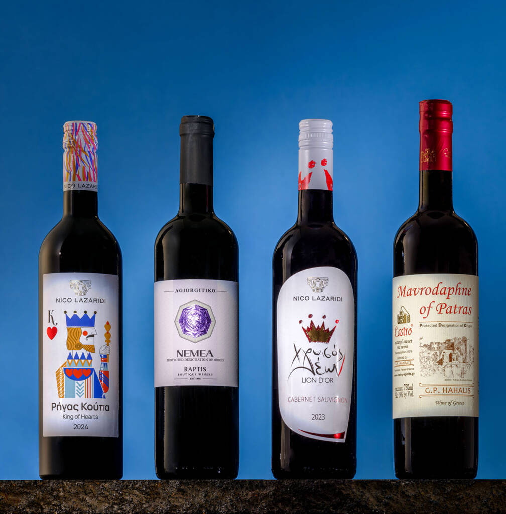 Premium Greek Red Wine imported in the US by Greecious Alcohol Wholesaler