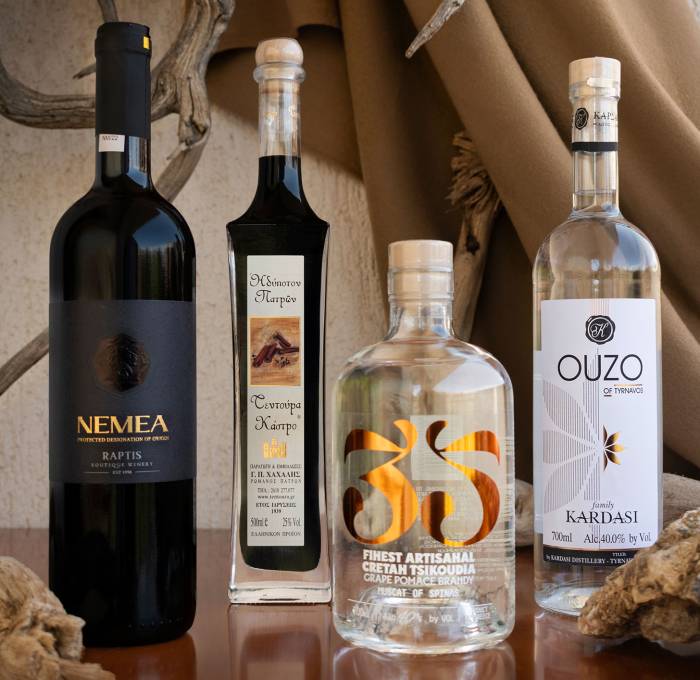 Greek Wines, Ouzo, Tsipouro, Tentura